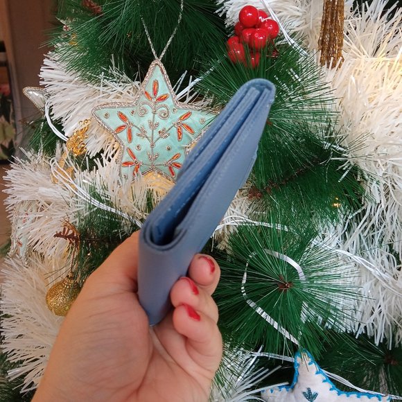 Elegant Boho Blue Fold Wallet - Picture 10 of 14